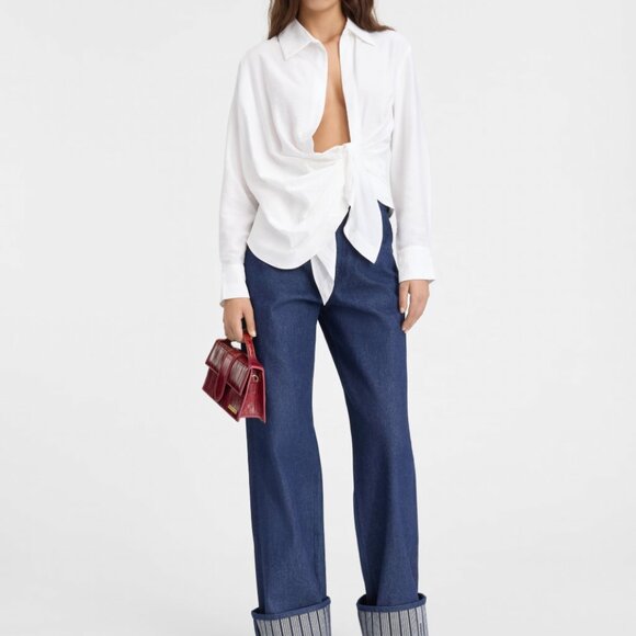 NWT Jacquemus La Chemise Bahia White Size Small - Picture 1 of 6